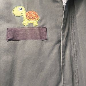 Customize army  jacket lined with faux far.